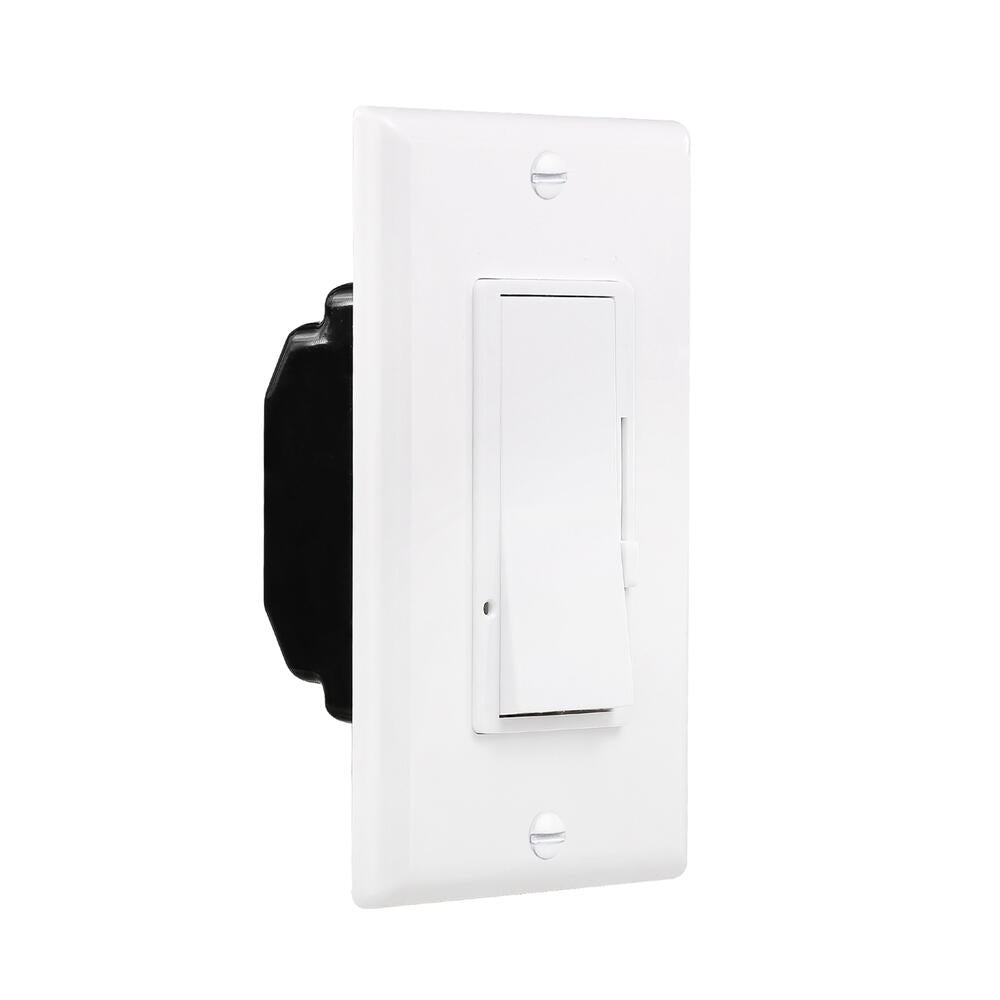Variateur Decora 0-10 V CC simple/triple 100-277 V 3 A-1 A, blanc, à curseur, avec interrupteur marche/arrêt