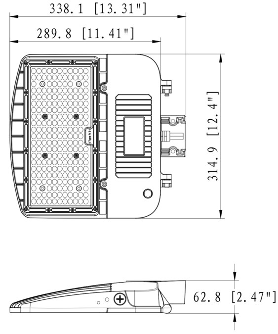 Area light V3 150-100-70W 100-277V 30-40-50K bronze clear type3M motion base twist lock photo
