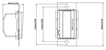Decora 0-10VDC dimmer single/3-Way 100-277V 3A-1A white slider with on/off switch max 150W