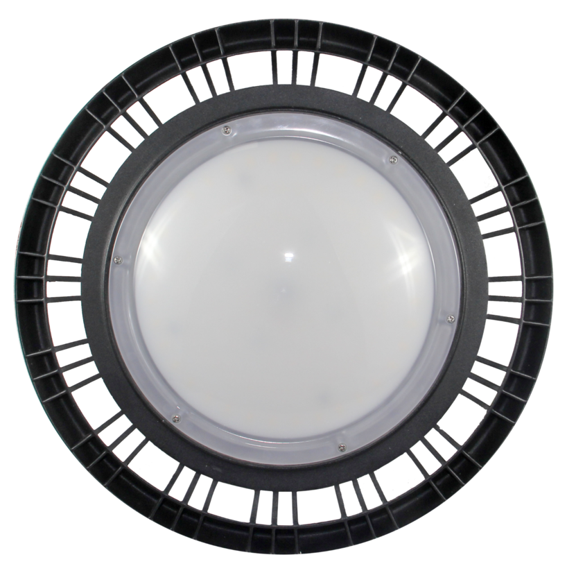 (vente finale) UFO highbay dome V1 150W 120-347V 50K black frost 120 deg. dim 0-10V