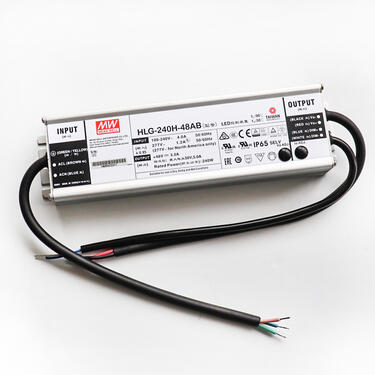 Driver LED Meanwell 100-277 V CA 48 V CC 240 W 5 A Gradable 0-10 V CC IP65