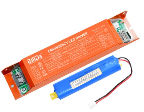Pilote LED de secours 100-347 V 60-150 V CC 8 W 90 min homologué CUL