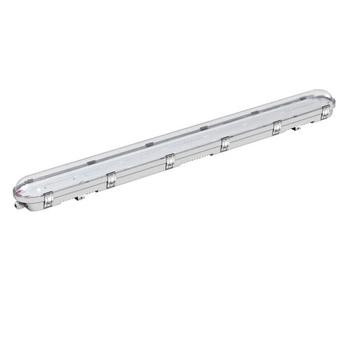 Vapor tight 4ft 45W 100-277V 50K white clear dim 0-10V