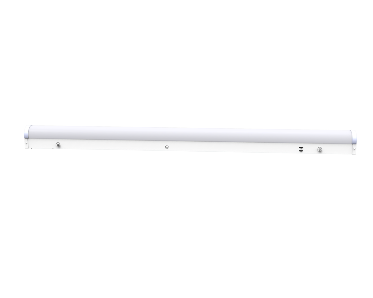 Luminaire linéaire 4 pi 40-32-24 W 120-347 V 35-40-50 K blanc givré 12 V CC, intensité variable 0-10 V