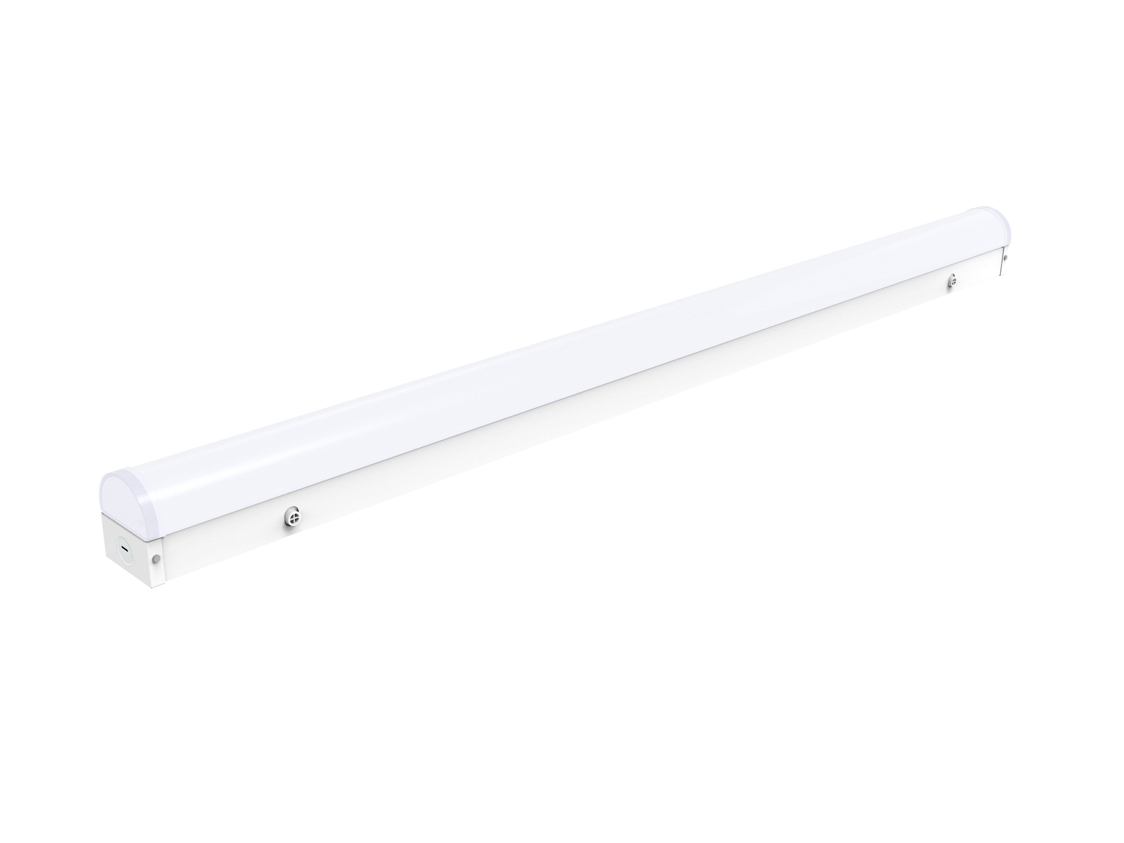 Luminaire linéaire 1,2 m 40-32-24 W 120-347 V 35-40-50 K blanc givré 12 V CC, intensité variable 0-10 V